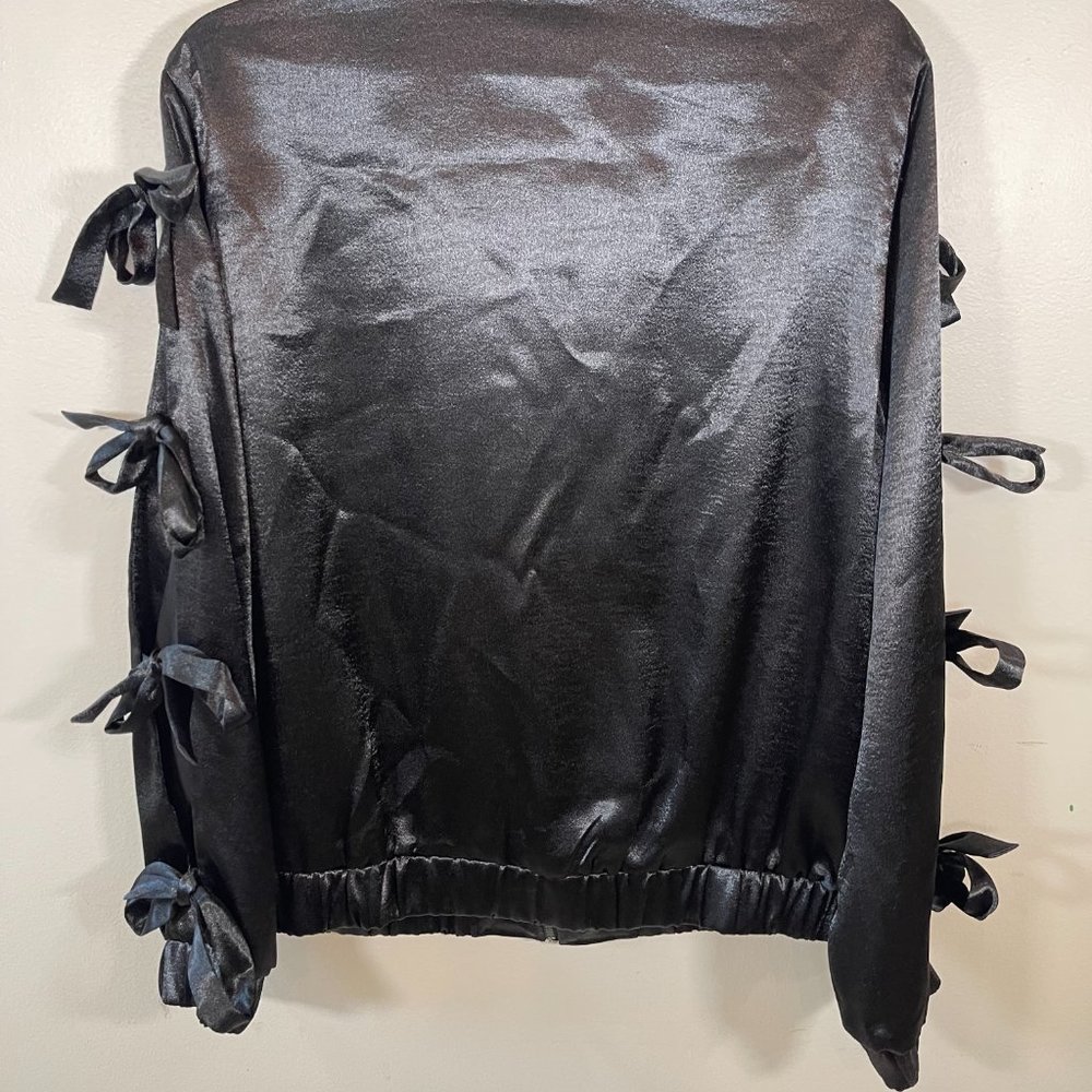 NWT Ro and De Satin Bow Sleeve Jacket - Picture 6 of 8